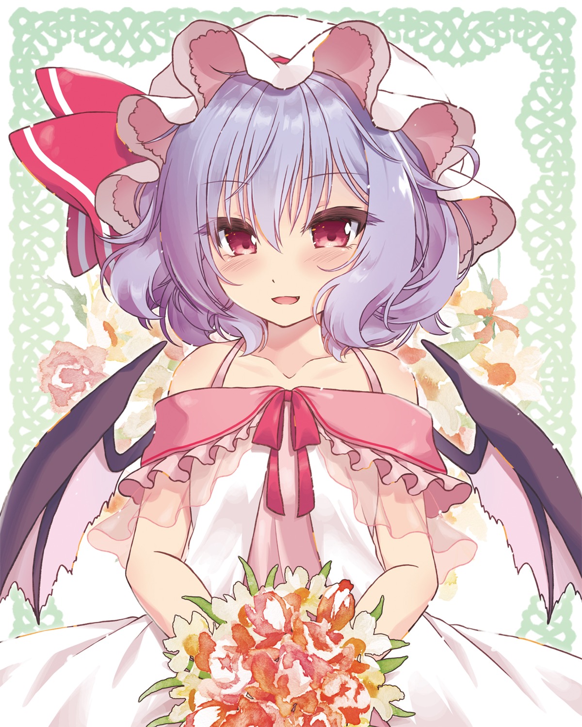 beni_kurage dress remilia_scarlet touhou wings