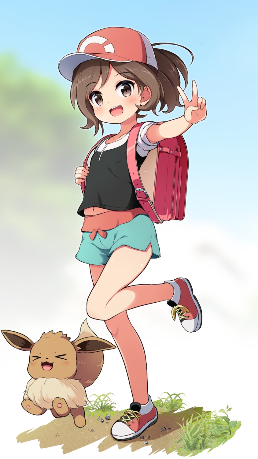 ayumi_(pokemon) eevee nekono_rin pokemon