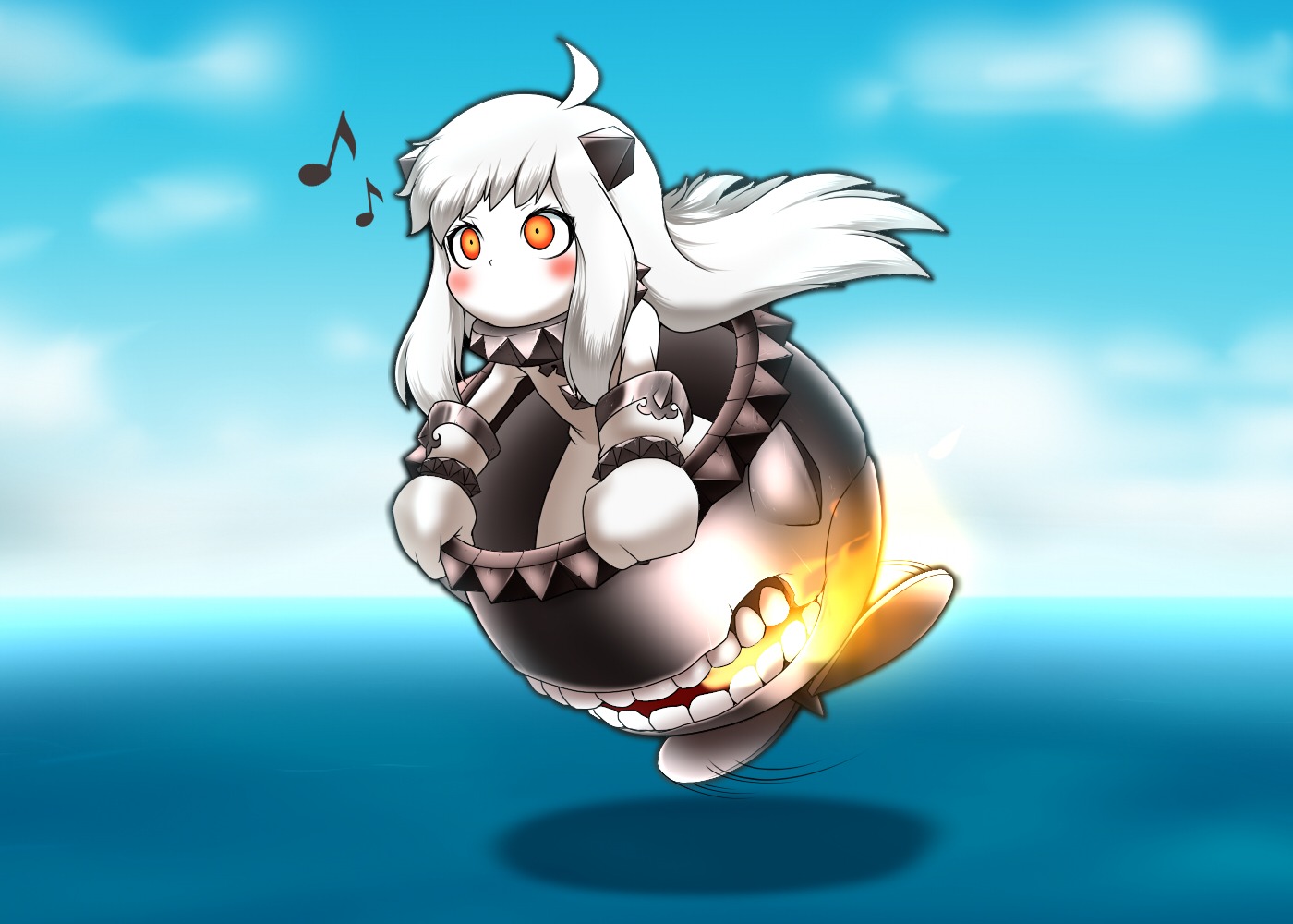 dress kantai_collection northern_ocean_hime parody shinkaisei-kan