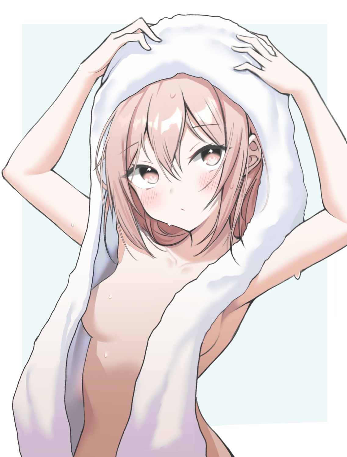inui_sajuna otakummm sono_bisque_doll_wa_koi_wo_suru topless towel wet