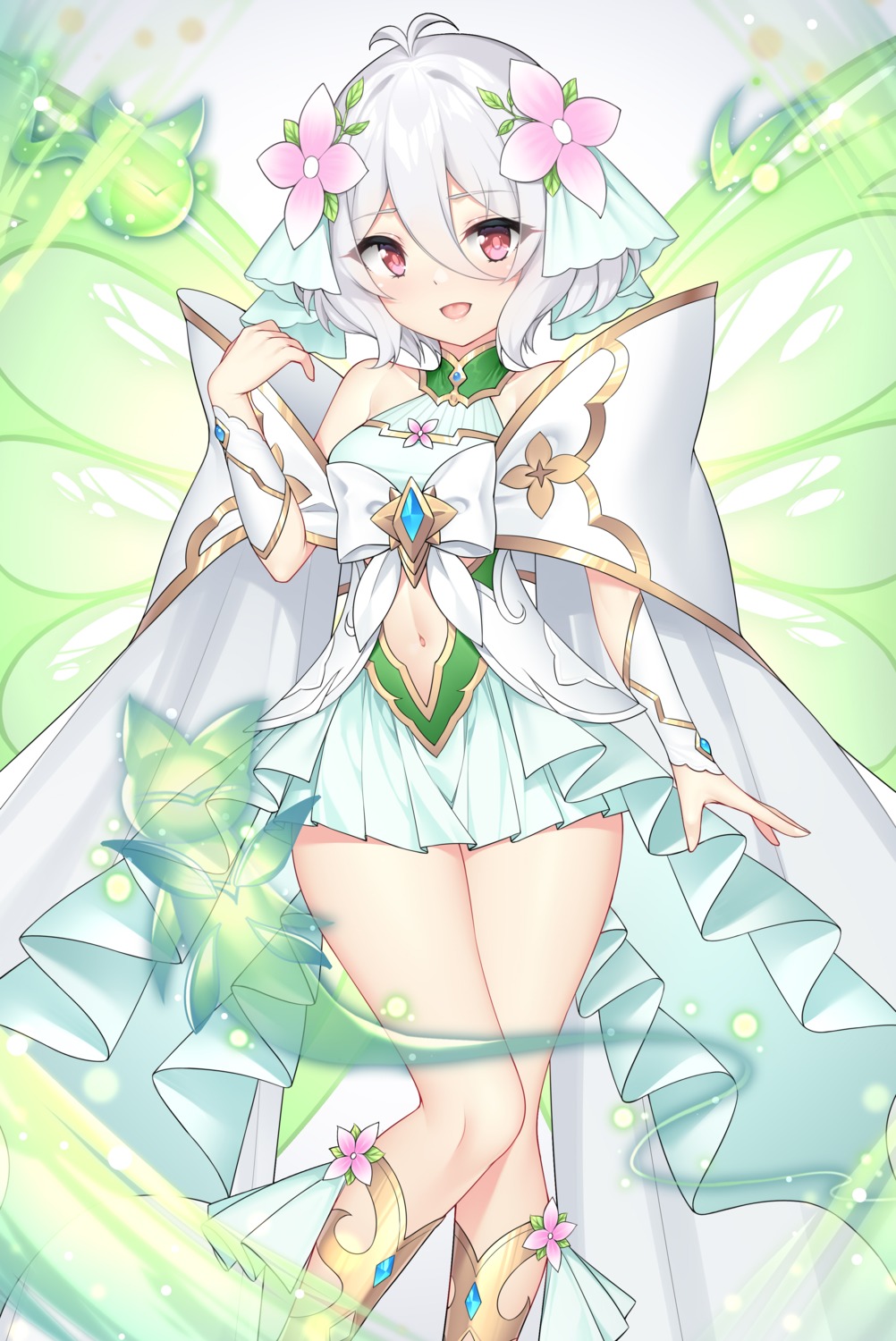 dress kokkoro princess_connect princess_connect!_re:dive wings wu_yao_jun