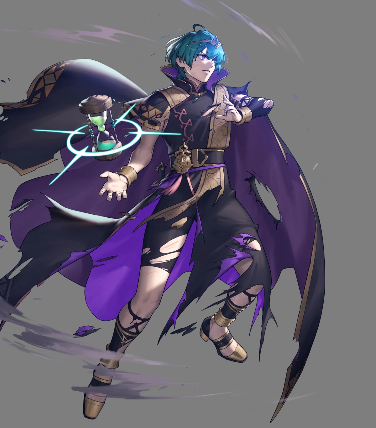 azusa byleth_(fire_emblem) fire_emblem fire_emblem_three_houses male nintendo torn_clothes weapon