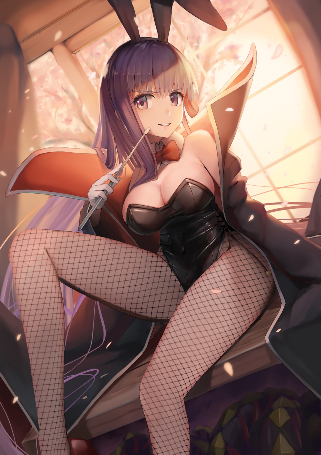 animal_ears bb_(fate/extra_ccc) bunny_ears bunny_girl fate/extra fate/stay_night fishnets pantyhose tagme
