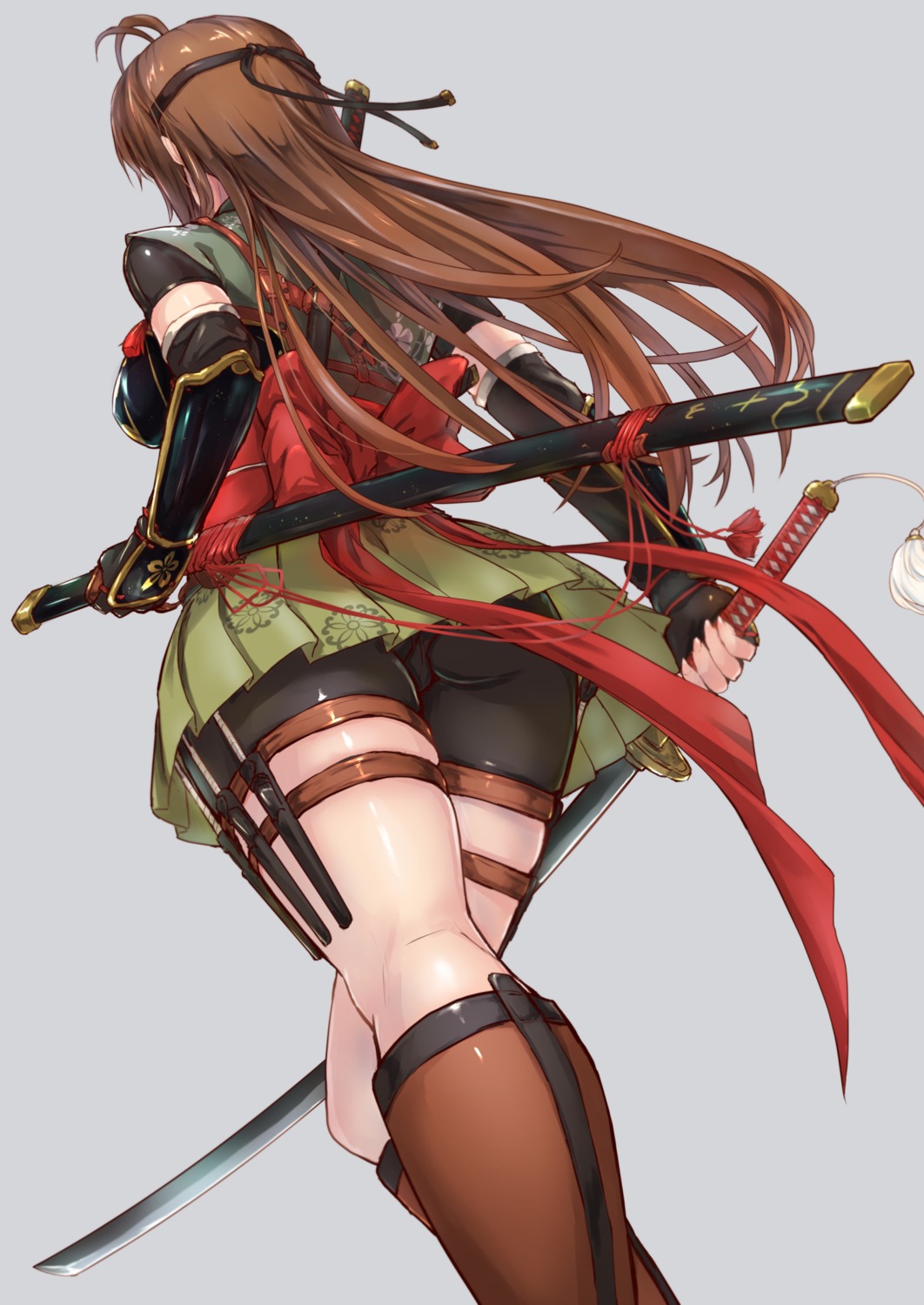 armor bike_shorts ninja sword tori_(puru0083) weapon