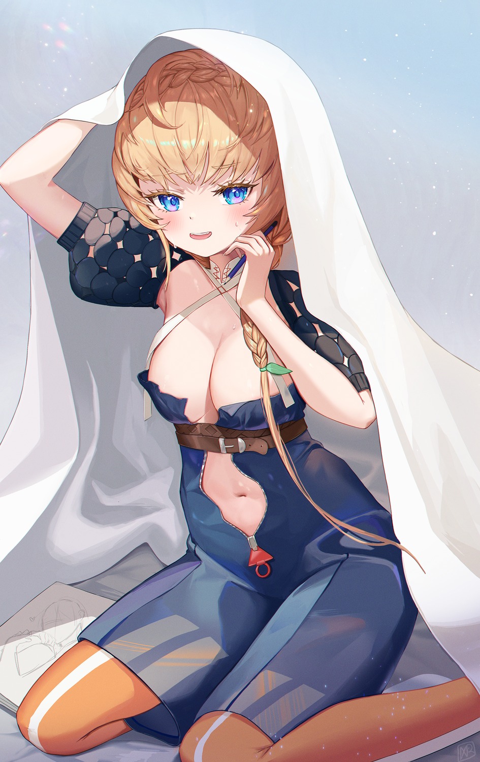 fate/grand_order nakar_(nakar34ra) no_bra pantyhose van_gogh_(fate)