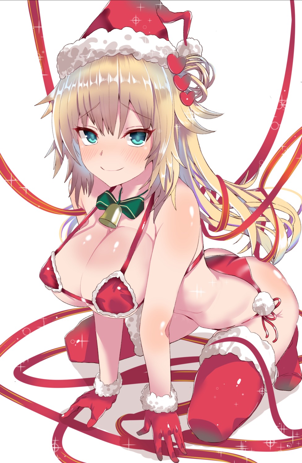 akai_haato bikini christmas erect_nipples hololive nikujag96737782 swimsuits thighhighs