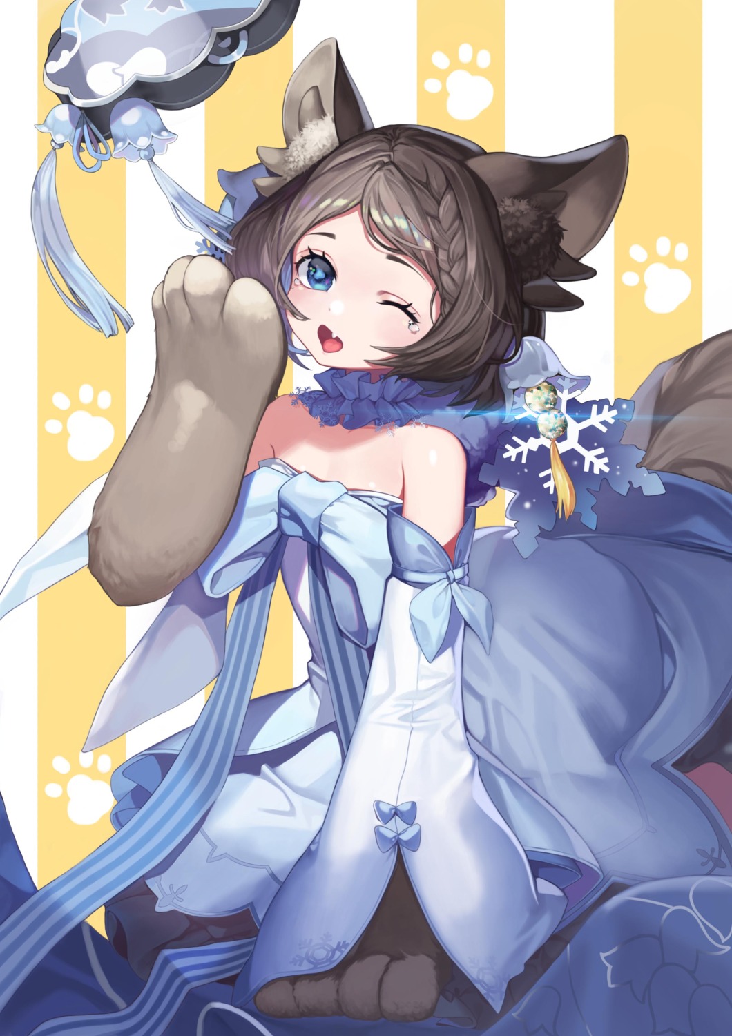 animal_ears chicken_(dalg-idalg) dress forever_7th_capital nekomimi tail