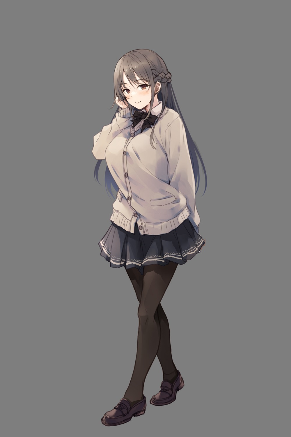 hasumi_(hasubatake39) pantyhose seifuku sweater transparent_png whisp