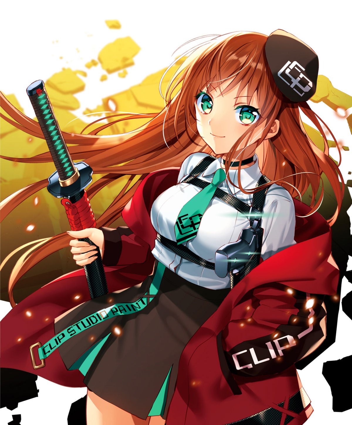 gun murakami_yuichi sword uniform