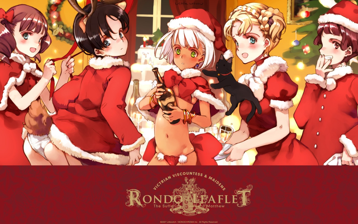 animal_ears ass bikini christmas collet_lloyd dress horns lita littlewitch neko nina_edwards nola_hopkins oyari_ashito pantsu robinetta_ashley rondo_leaflet swimsuits tail wallpaper