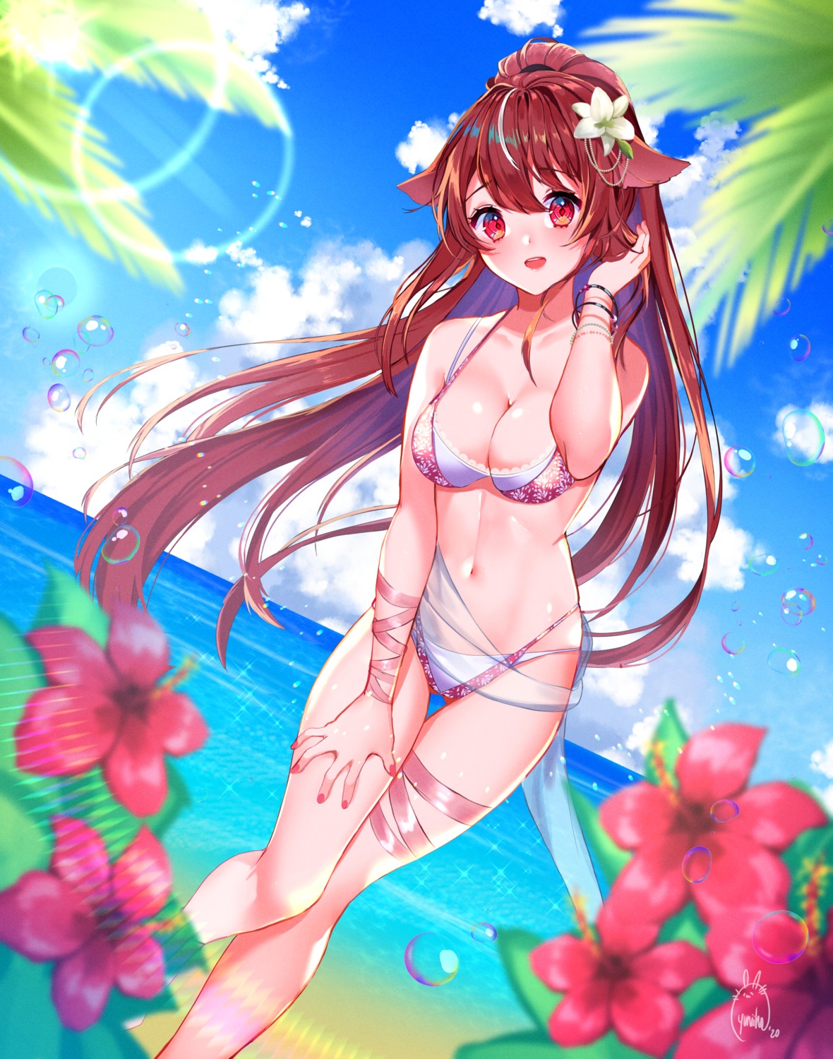 animal_ears bikini swimsuits yuniiho