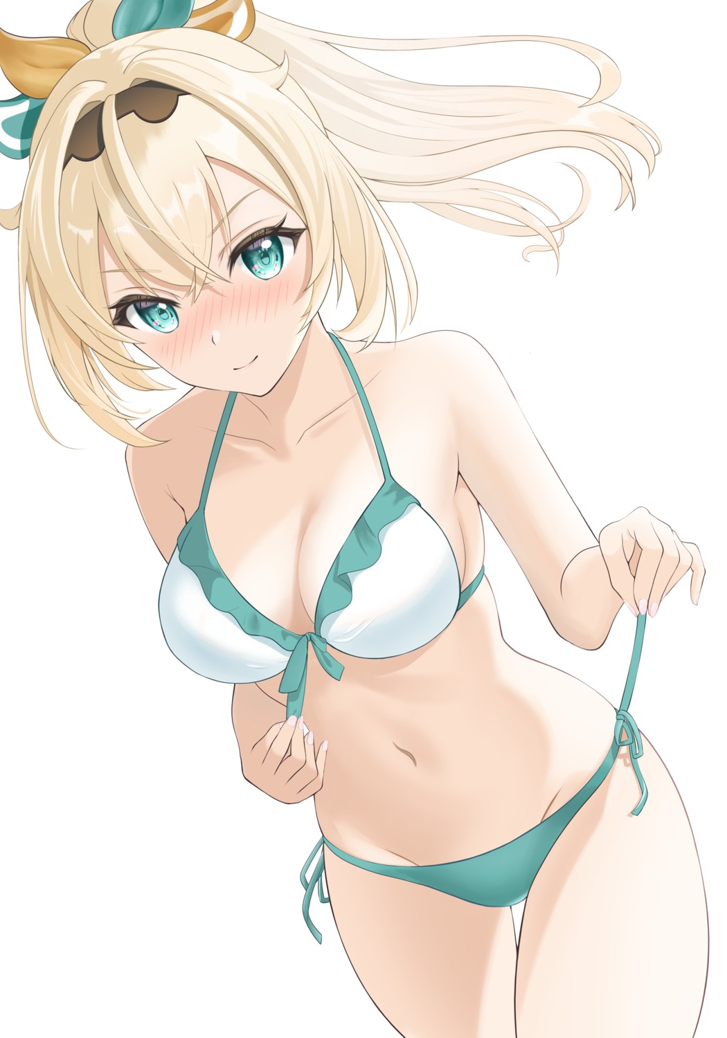 bikini hololive kazama_iroha seriponpoyon swimsuits undressing