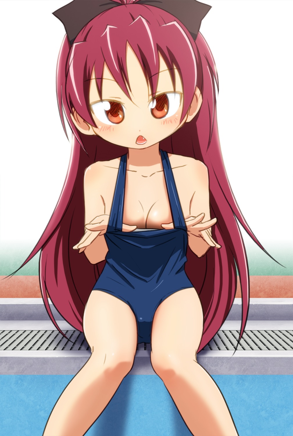 puella_magi_madoka_magica sakura_kyouko school_swimsuit swimsuits