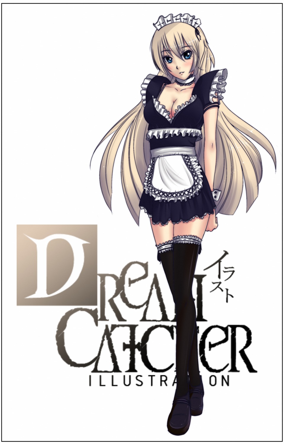 cleavage dreamcatcher garter maid thighhighs