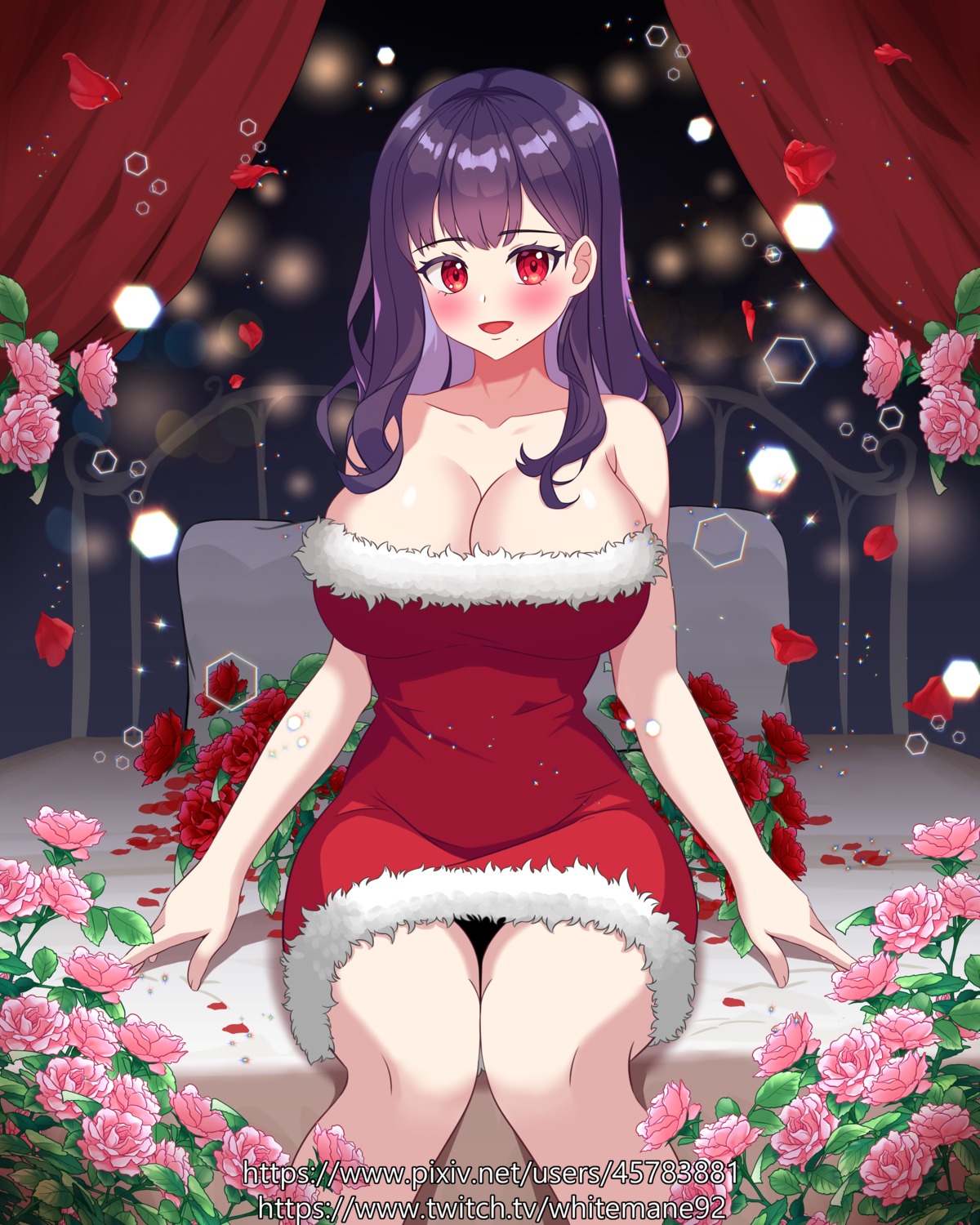 christmas dress no_bra pantsu rappe92