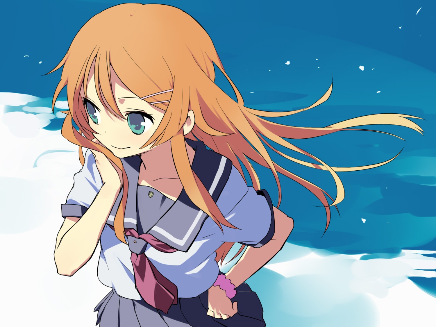 kousaka_kirino noco ore_no_imouto_ga_konnani_kawaii_wake_ga_nai seifuku wallpaper