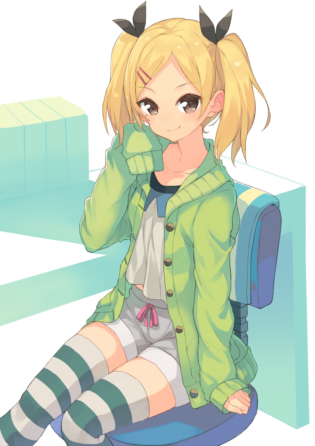 Hajime Kaname Shirobako Yano Erika Sweater Thighhighs Yande Re