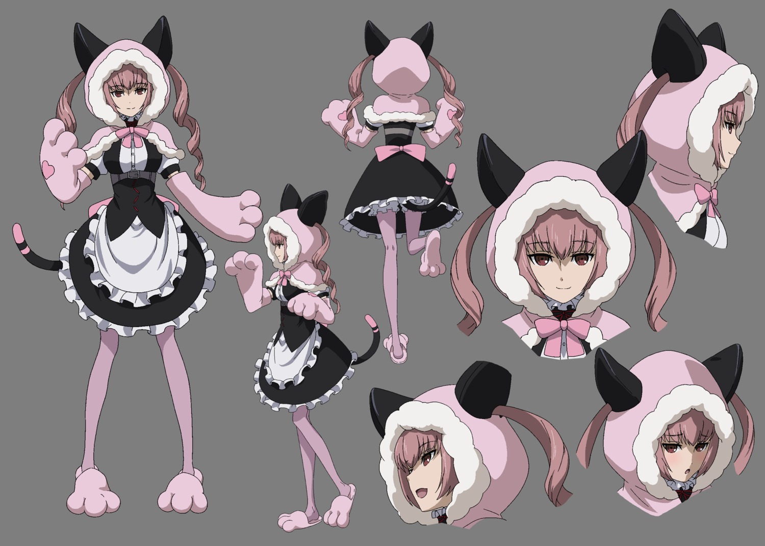 animal_ears character_design expression faris_nyanyan maid pantyhose steins;gate steins;gate_0 tail transparent_png