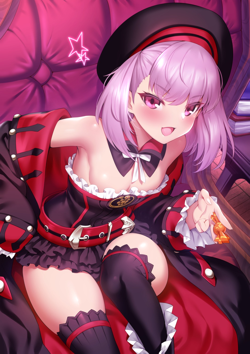 fate/grand_order helena_blavatsky_(fate/grand_order) loli m-da_s-tarou no_bra thighhighs