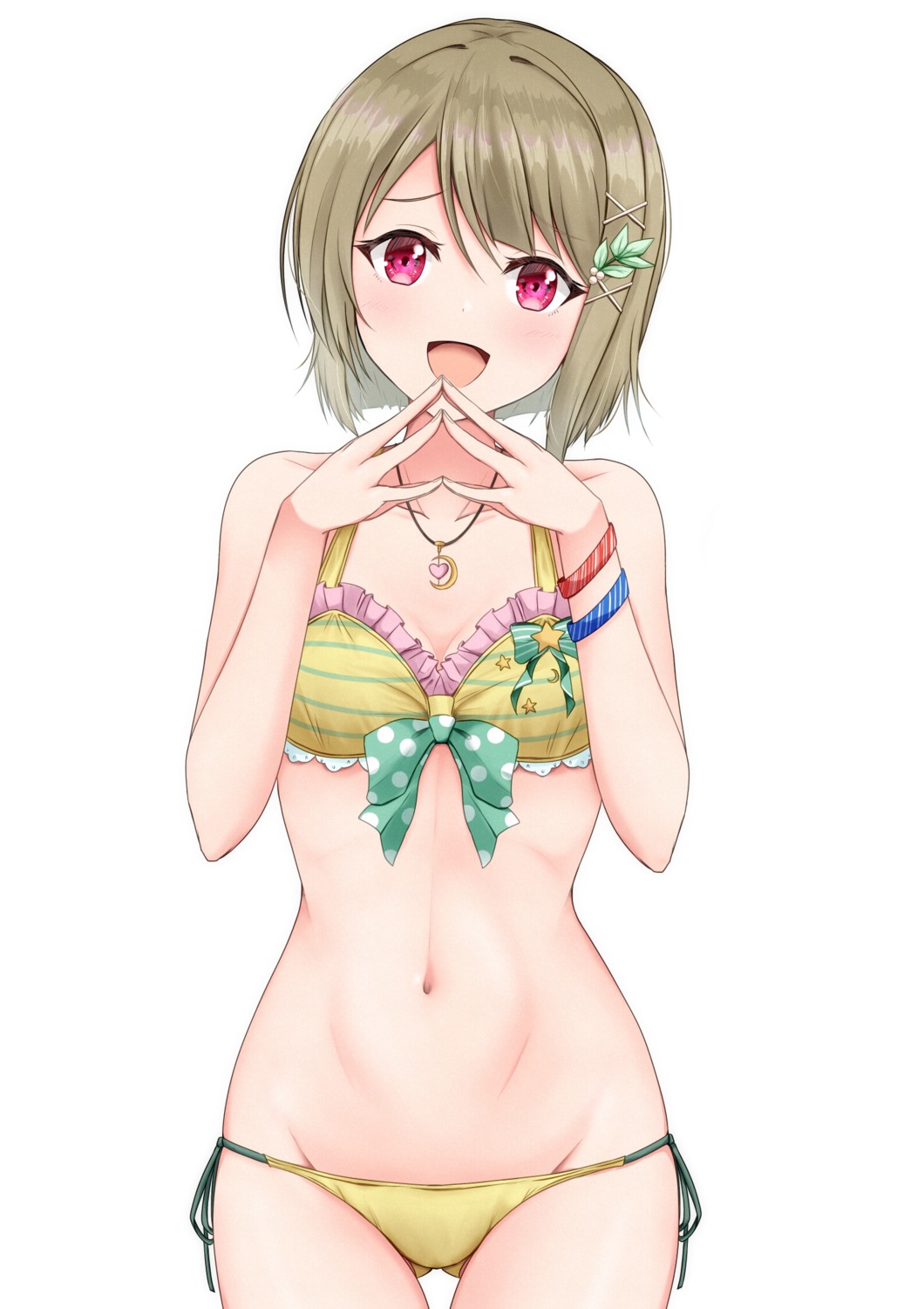 bikini cleavage kamesys love_live!_(series) love_live!_nijigasaki_gakuen_school_idol_doukoukai nakasu_kasumi swimsuits