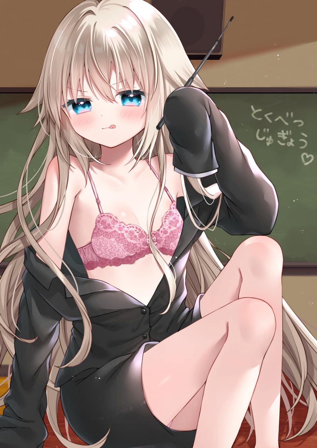 bra business_suit loli open_shirt uchuuneko