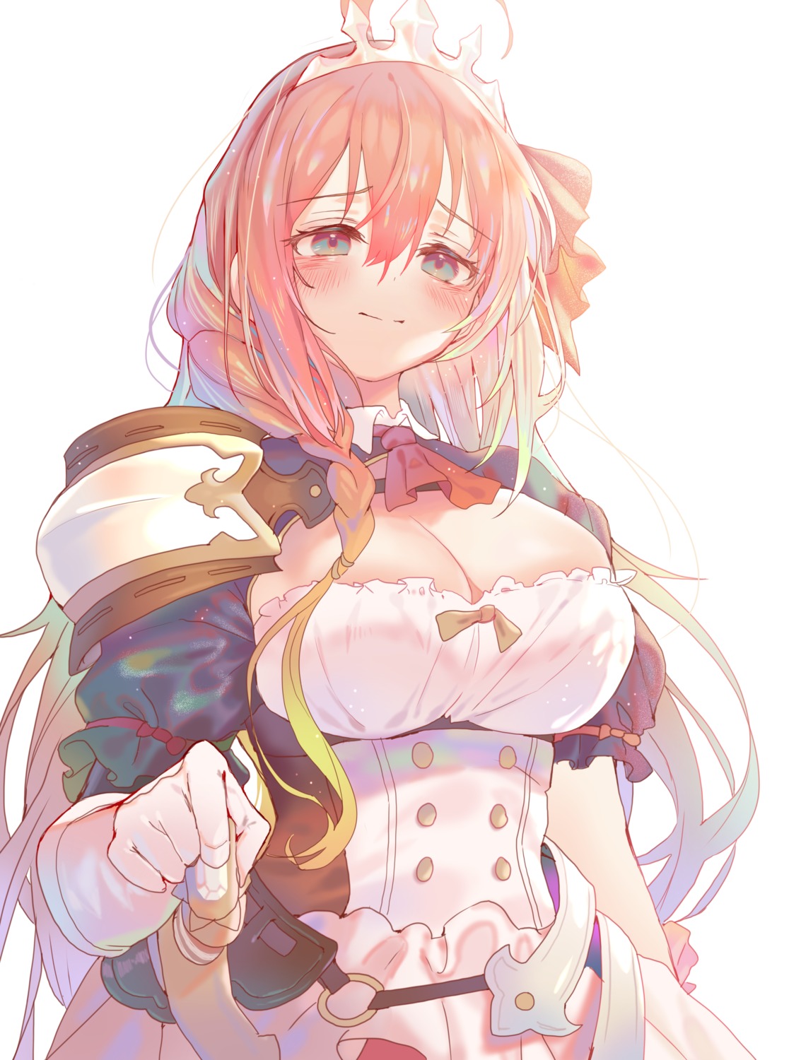 armor cleavage no_bra pecorine princess_connect! princess_connect!_re:dive torano