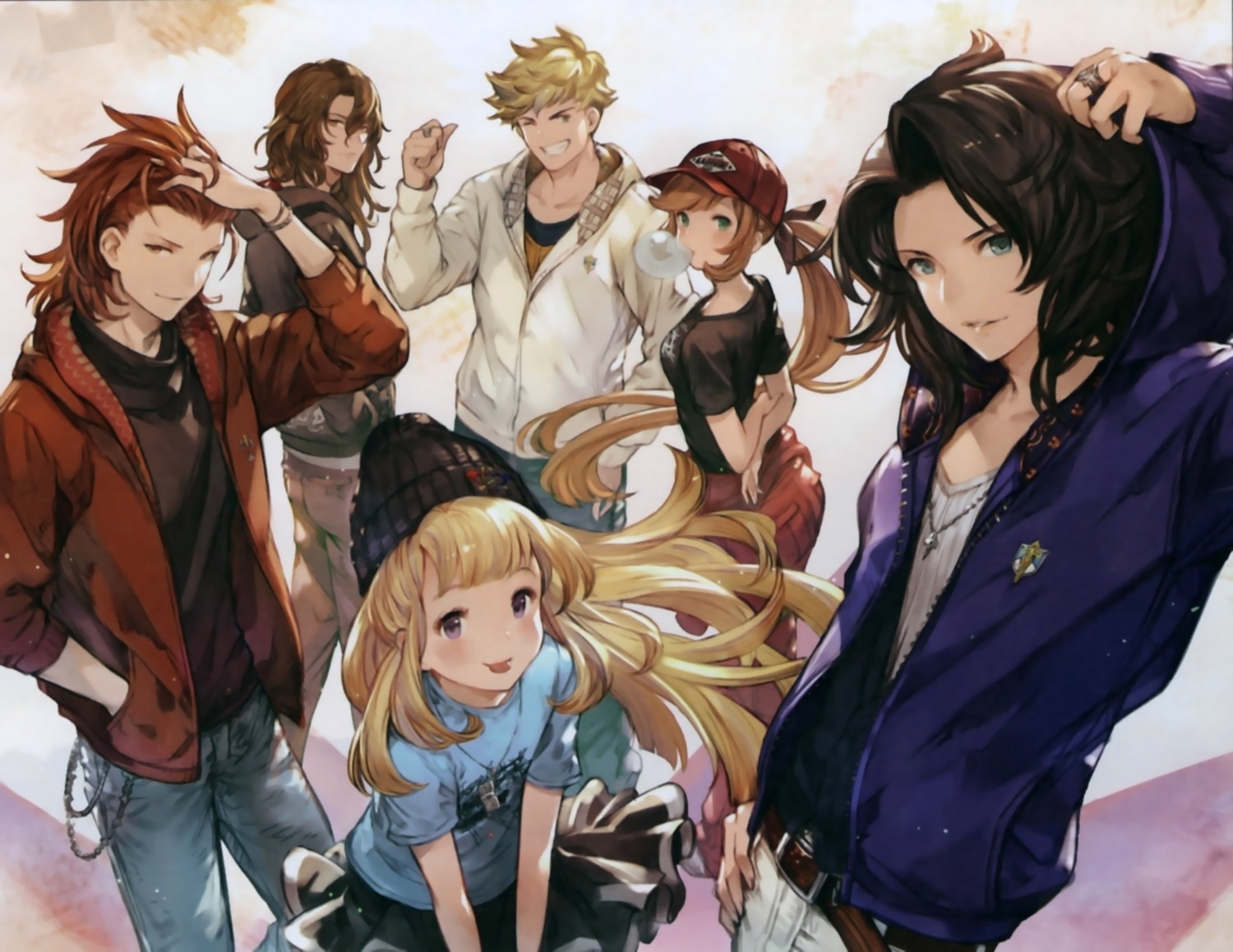 cagliostro_(granblue_fantasy) clarisse_(granblue_fantasy) granblue_fantasy lancelot_(granblue_fantasy) minaba_hideo percival_(granblue_fantasy) siegfried_(granblue_fantasy) vane_(granblue_fantasy)