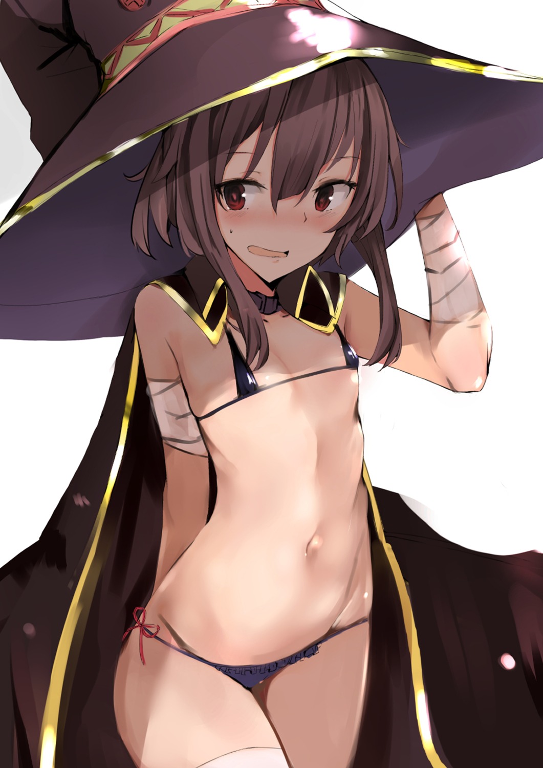 bandages bikini kono_subarashii_sekai_ni_shukufuku_wo! loli megumin muoto swimsuits witch