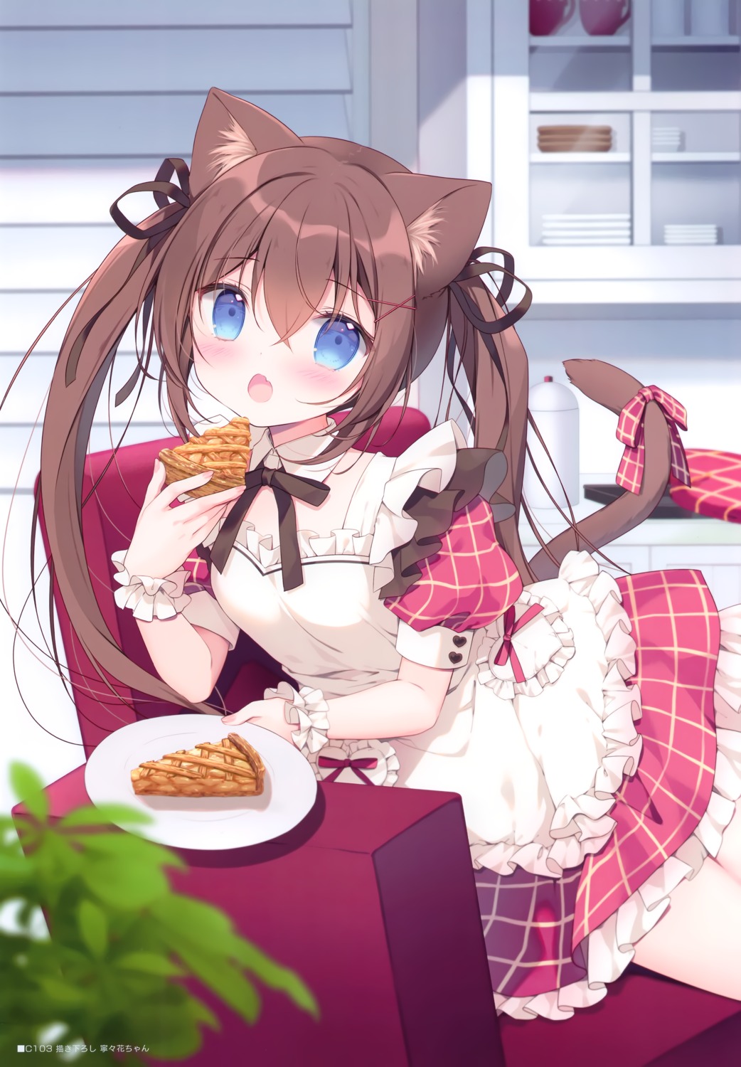 animal_ears canvas+garden maid miyasaka_miyu nekomimi neneka_(canvas+garden) tail waitress