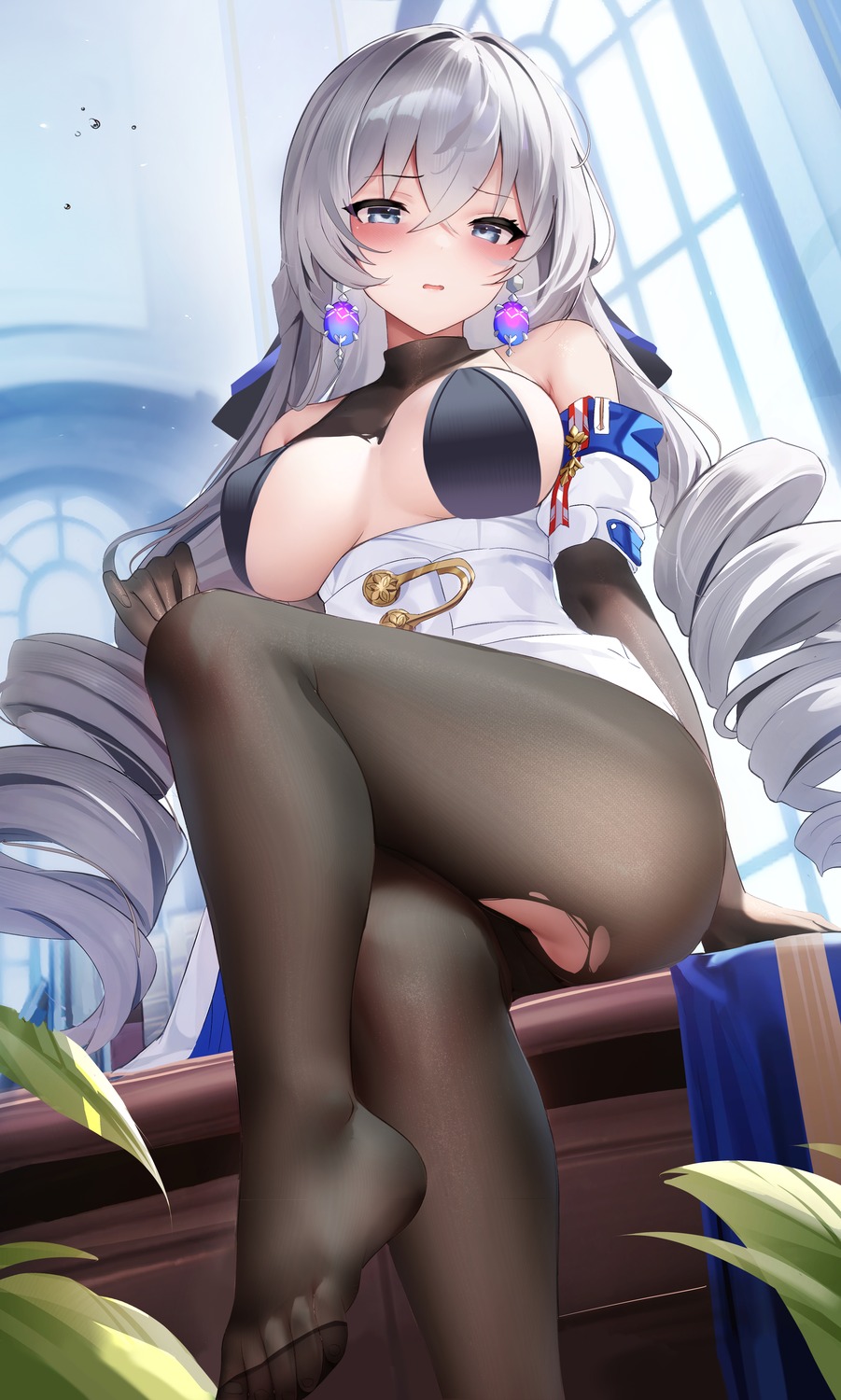 bronya_rand fantongjun honkai:_star_rail pantyhose torn_clothes uniform