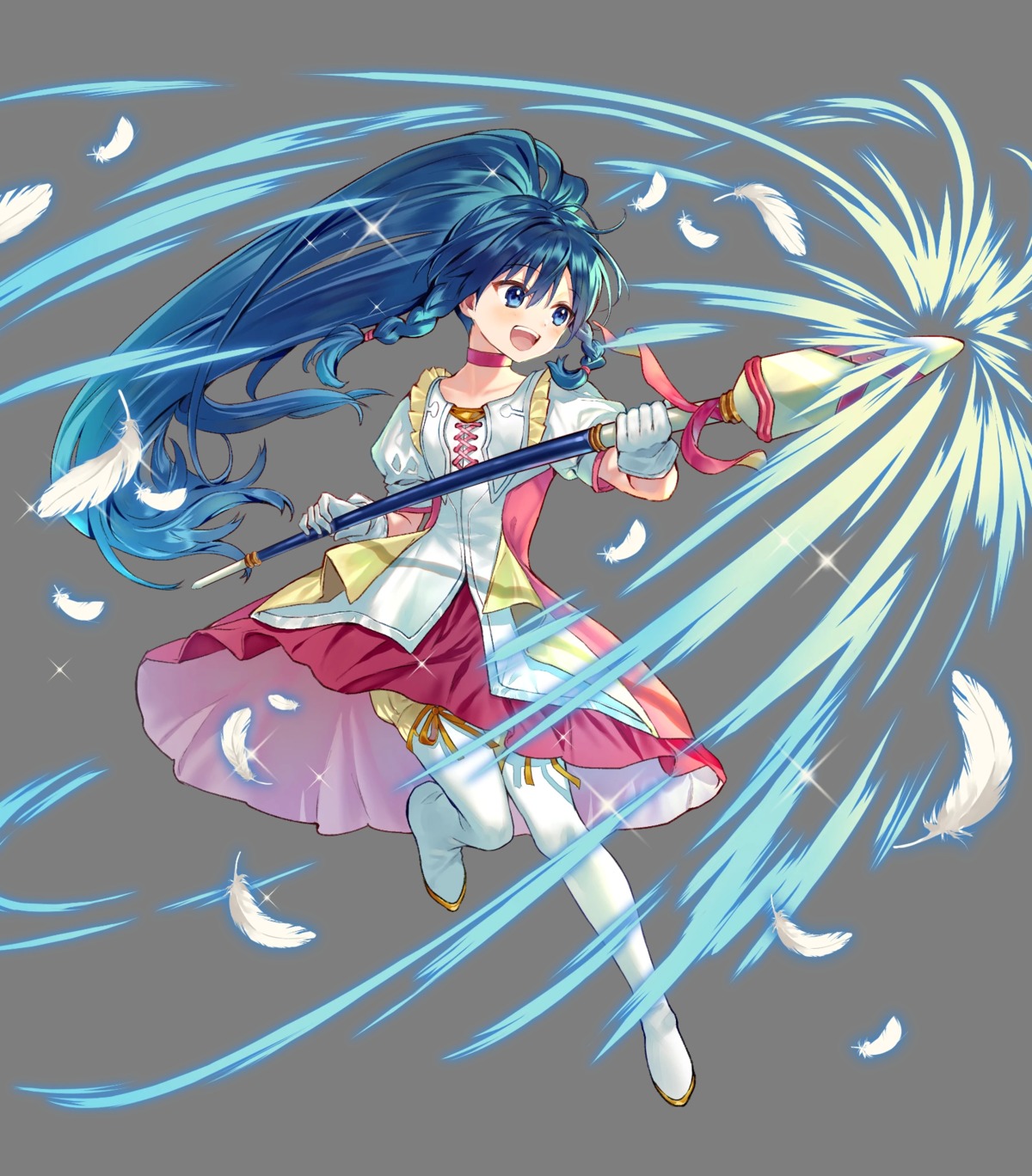 dress fire_emblem fire_emblem:_seima_no_kouseki fire_emblem_heroes hanekoto heels nintendo tana_(fire_emblem) thighhighs transparent_png weapon