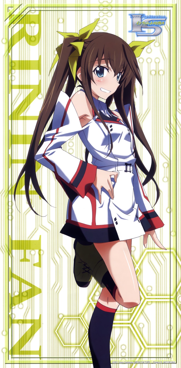 huang_lingyin infinite_stratos seifuku stick_poster