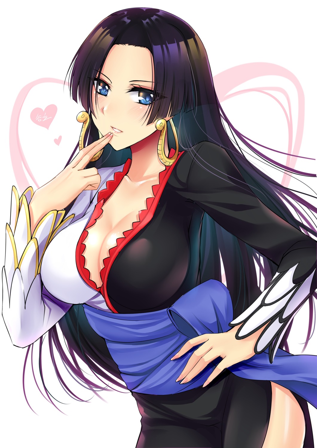 boa_hancock cleavage dress one_piece tsang_yu_chun