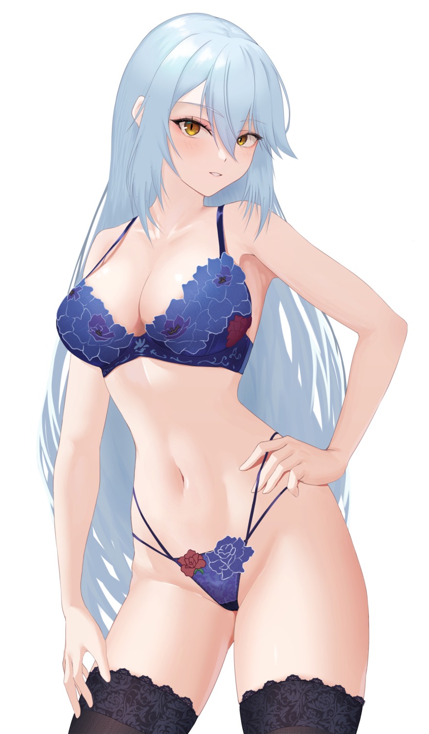 bra lingerie lyfe pantsu snowbreak:_containment_zone sona_konohatori thighhighs thong