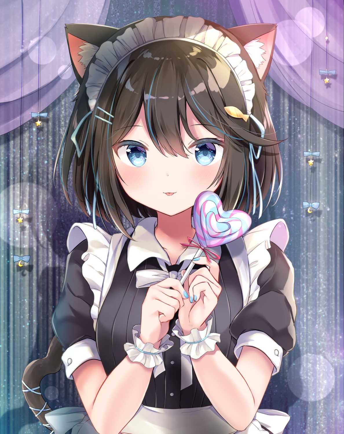 animal_ears maid nekomimi tail yuimisu