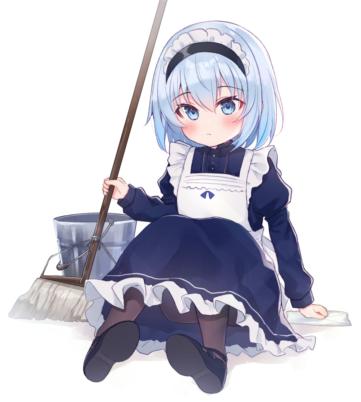 gyozanuko maid pantyhose ryuuou_no_oshigoto! skirt_lift sora_ginko