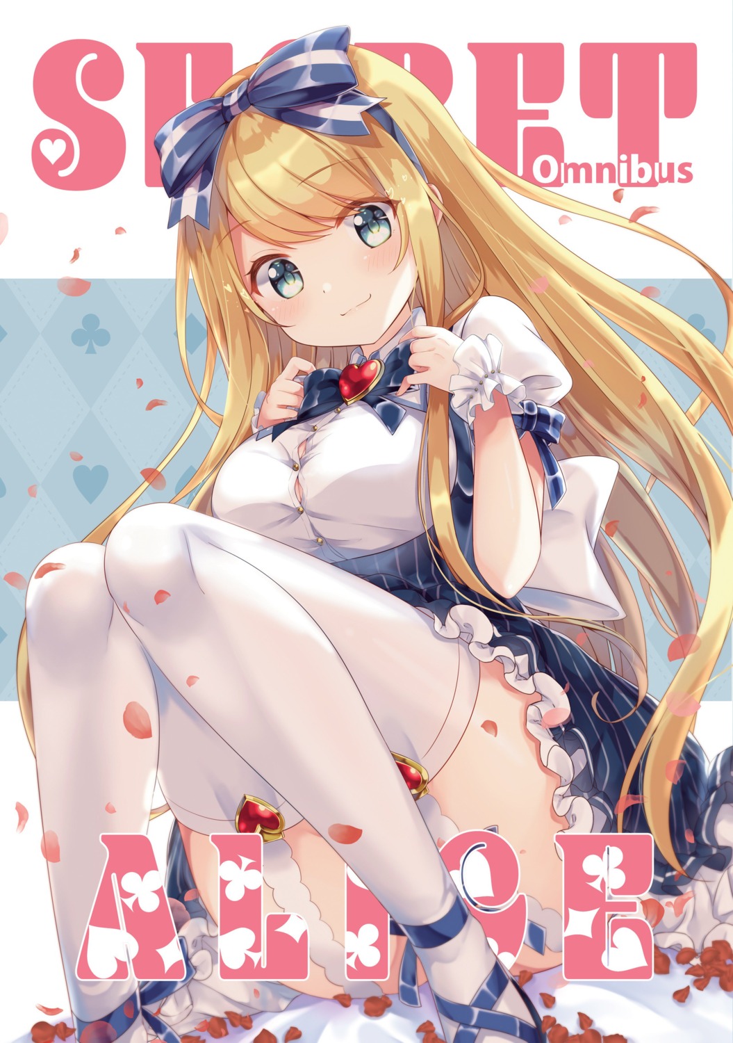 emori_miku_project emu_alice gomano_rio lolita_fashion skirt_lift stockings thighhighs