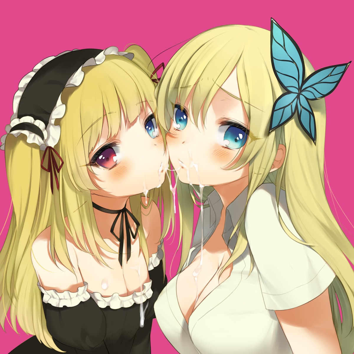 boku_wa_tomodachi_ga_sukunai cleavage cum hasegawa_kobato heterochromia kashiwazaki_sena kippu loli lolita_fashion