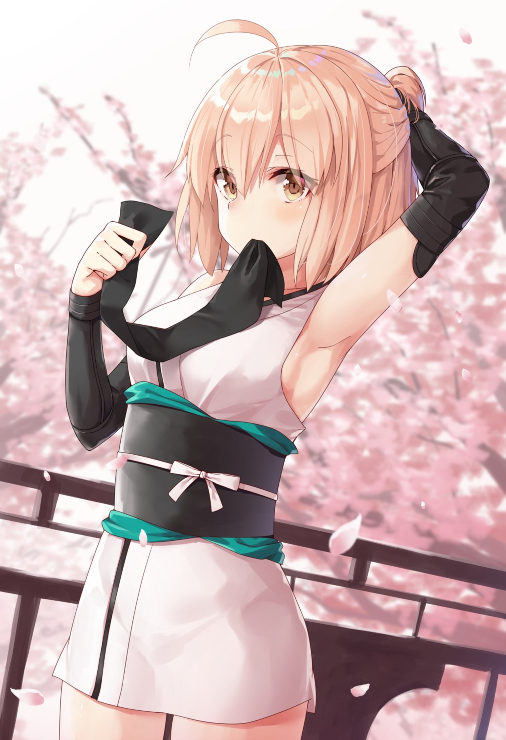 amagasa_yun fate/grand_order japanese_clothes okita_souji_(fate)