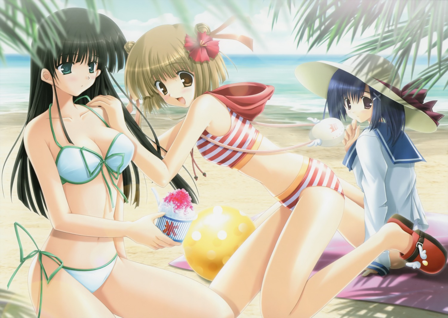 bikini cleavage ikegami_akane swimsuits