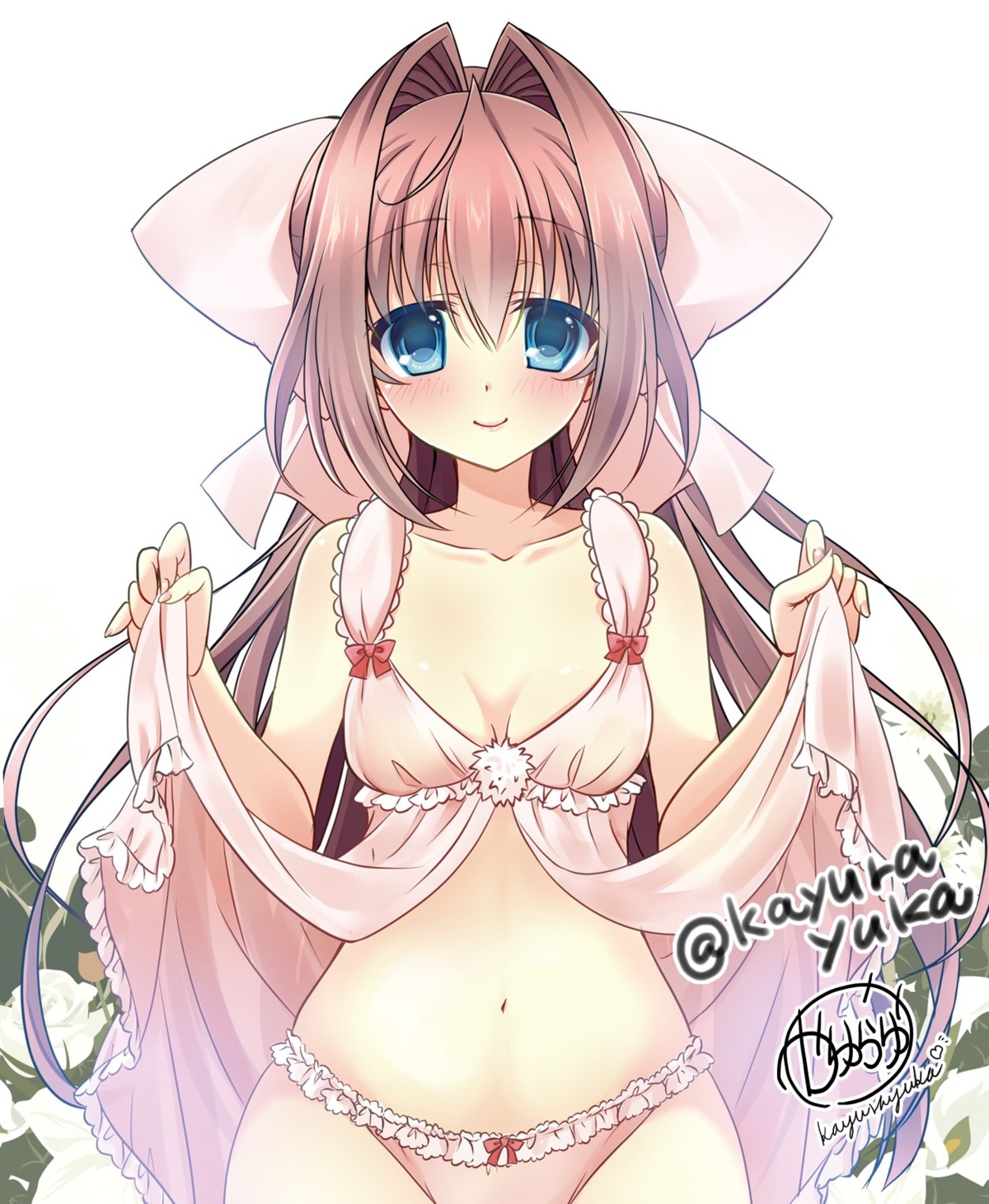 asakura_otome cleavage da_capo_(series) kayura_yuka lingerie pantsu