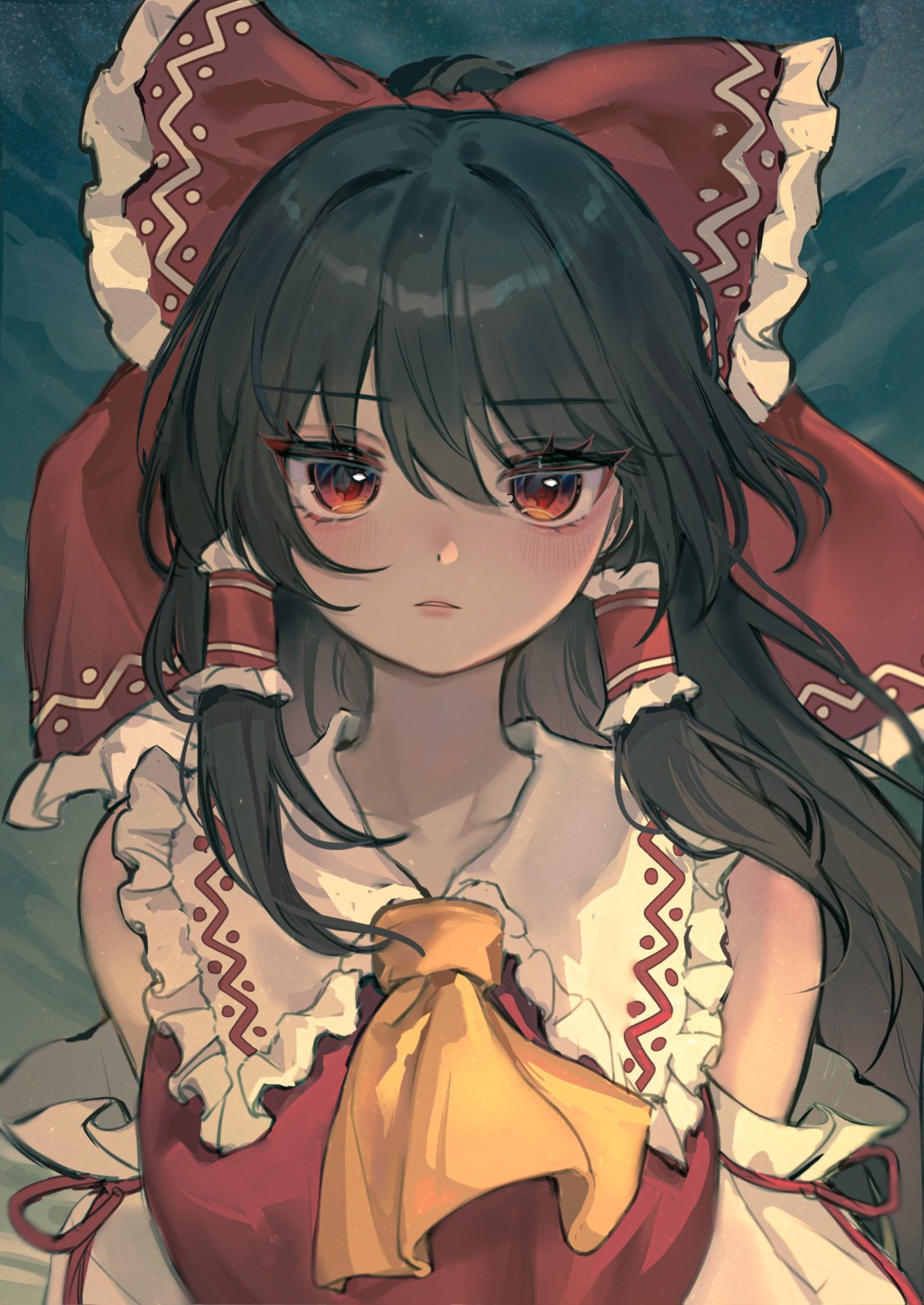 hakurei_reimu miko qiu_ju touhou