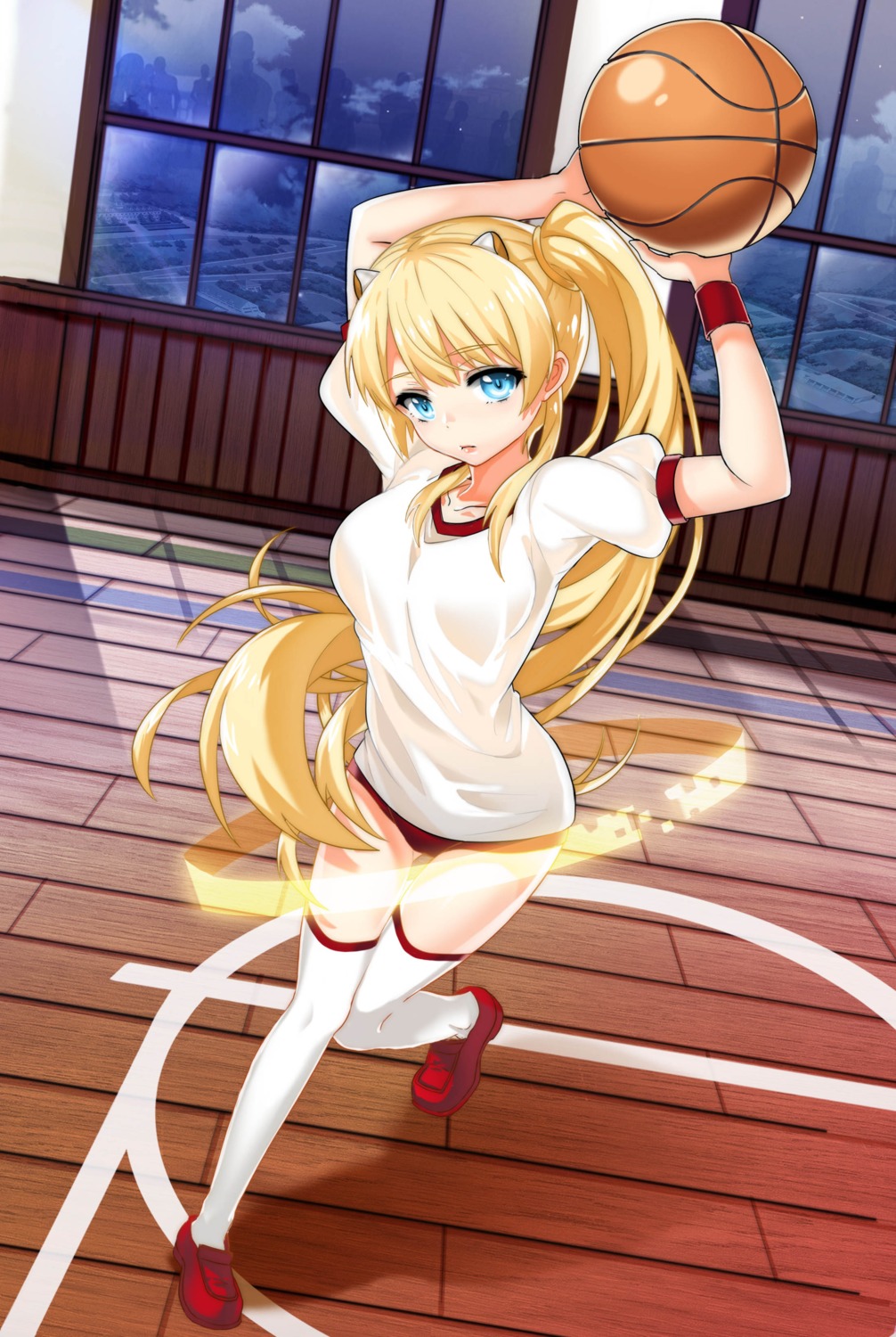 basketball buruma gym_uniform kikimi thighhighs