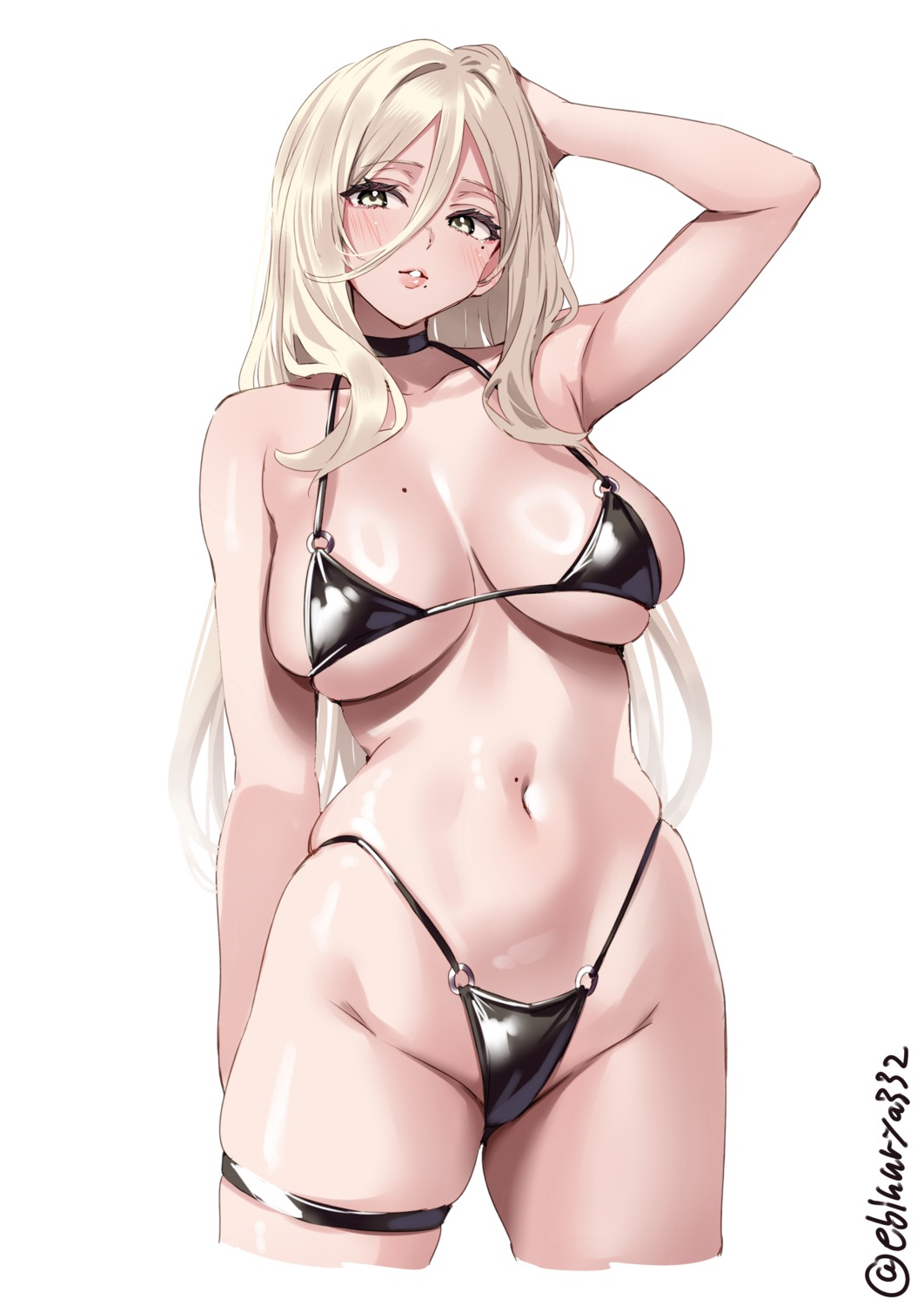 bikini ebifurya garter kantai_collection richelieu_(kancolle) swimsuits thong