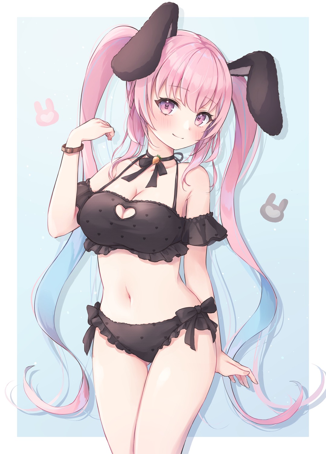 animal_ears bra bunny_ears lingerie pantsu shano_hiyori