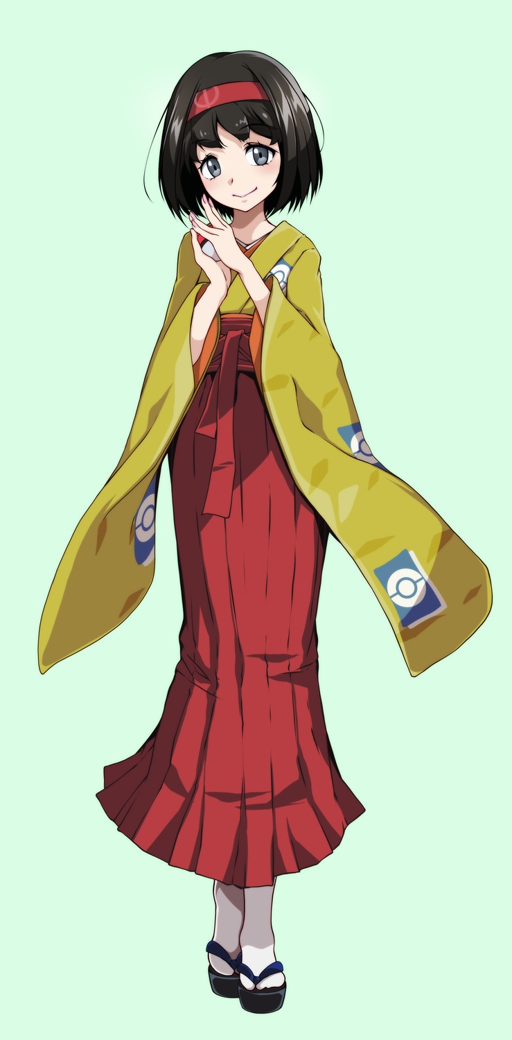 erika_(pokemon) japanese_clothes pokemon pokemon_frlg pokemon_gsc pokemon_hgss pokemon_rgby tsukishiro_saika