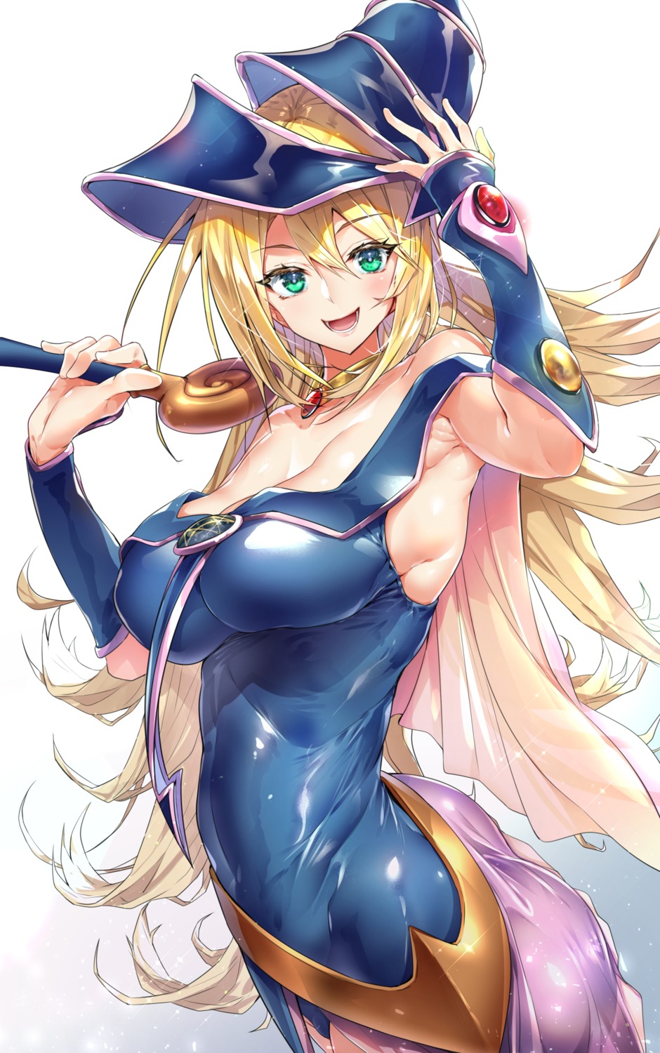 ass dark_magician_girl no_bra sasakuma_kyouta yugioh