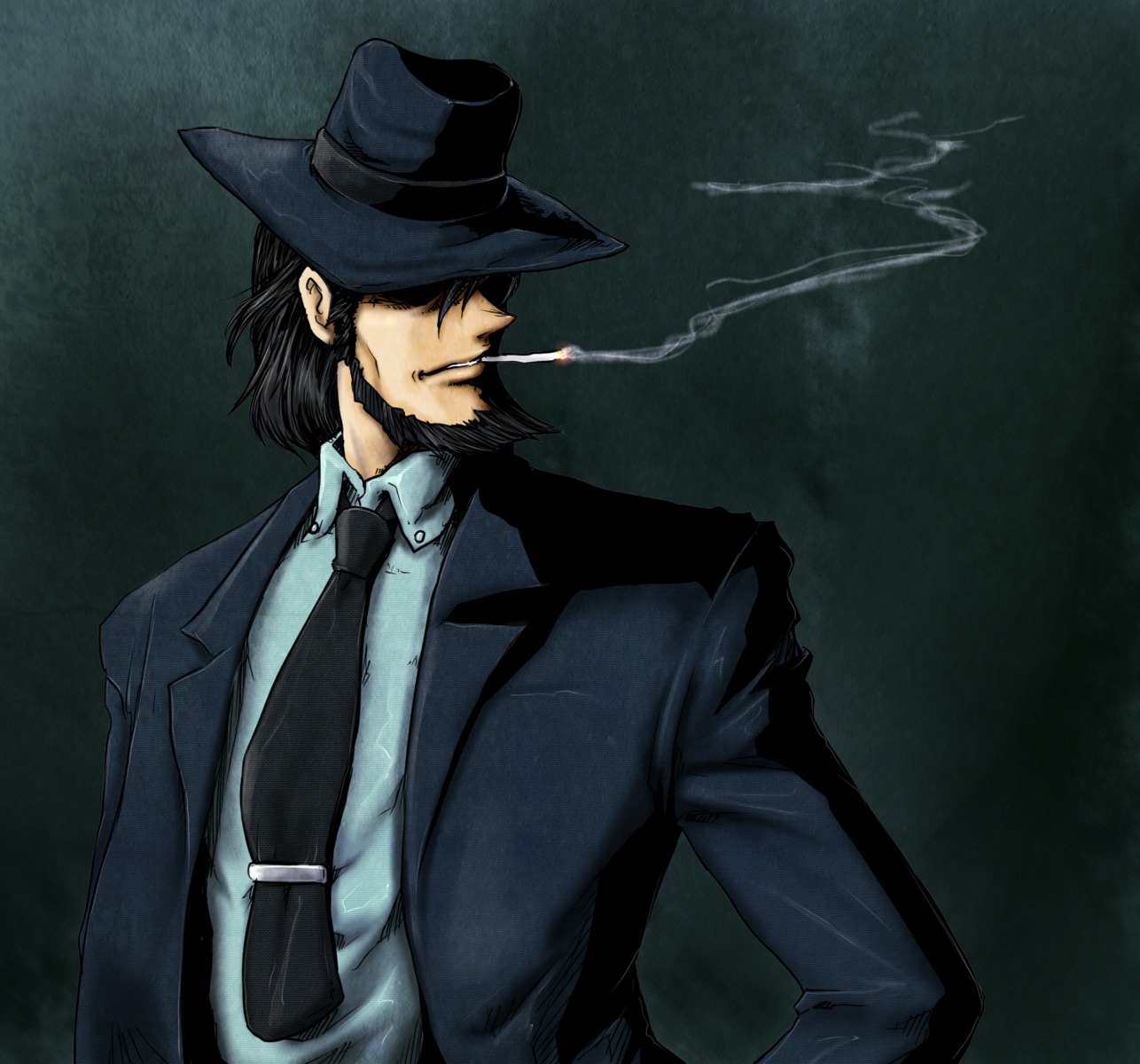 jigen_daisuke ledjoker07 lupin_iii male