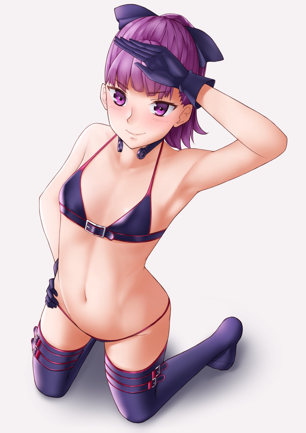 bikini fate/grand_order garter helena_blavatsky_(fate/grand_order) sarhce swimsuits thighhighs