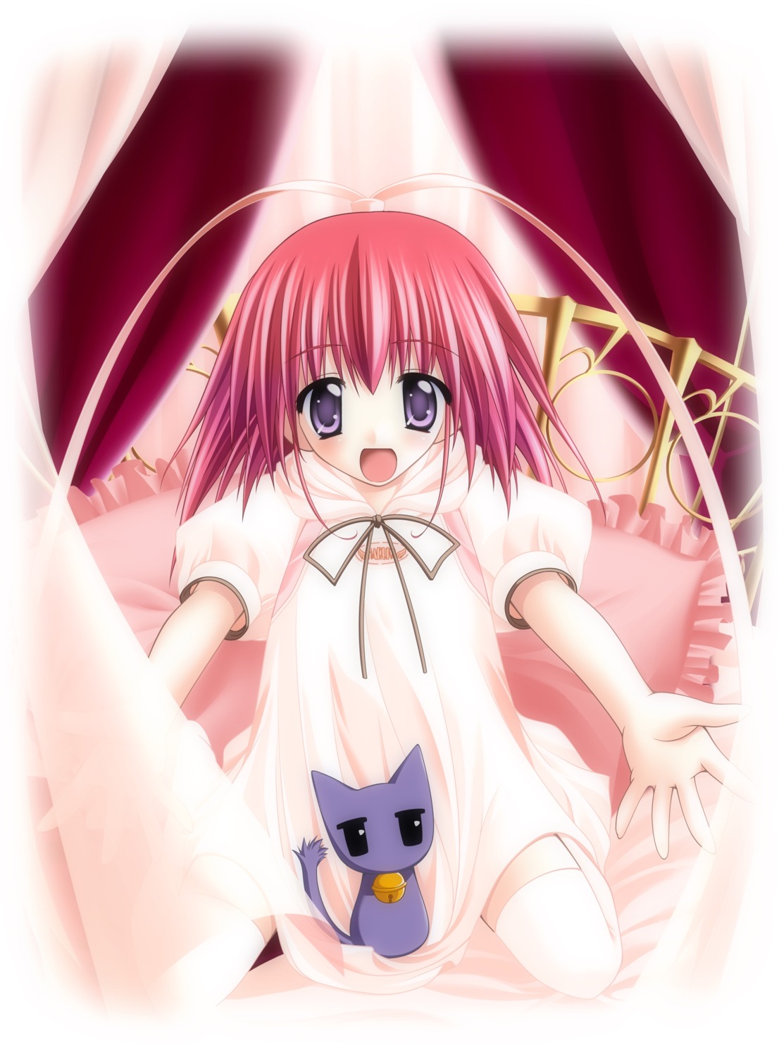 amane_sou kisaragi_haruka neko pajama sayorana_etranger thighhighs